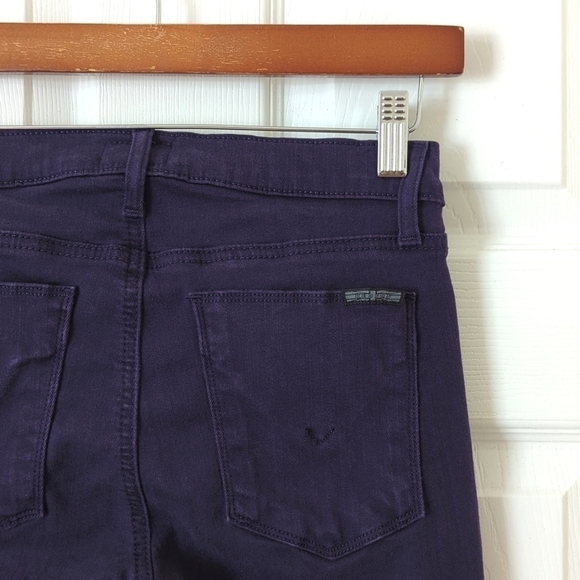 Hudson Krista Classic Mid Rise Ankle Length Super Skinny Jeans Dark Purple 26 - Picture 14 of 16